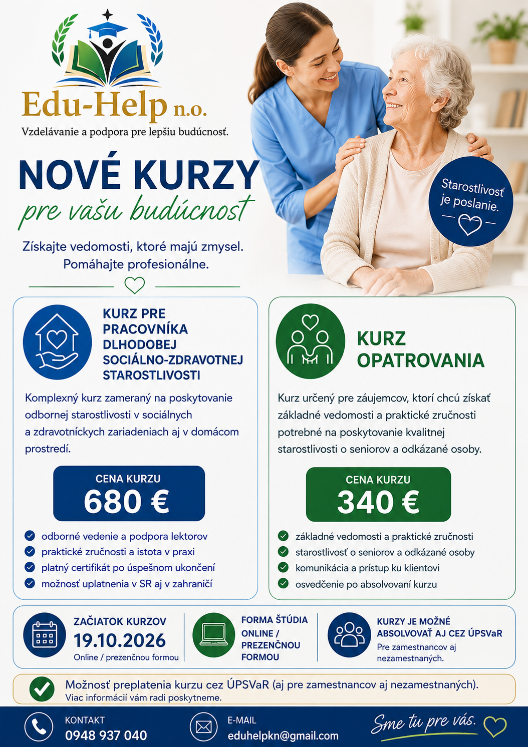 Kurz opatrovania, Kurz Pracovník dlhodobo sociálno-zdravotnej starostlivosti